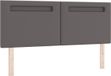vidaXL - LED - Hoofdbord - Grijs - 160 cm - Kunstleer