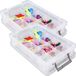 Whitefurze Allstore Opbergbox - 3 pièces - 5,5 litres - Transparent - Plastique - 39 x 25 x 9 cm