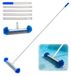 Elzusha - Brosse de piscine ronde avec manche télescopique pour le nettoyage de piscine