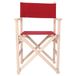 WELL HOME MOBILIARIO & DECORACIÓN Fauteuil, Sunset-regisseur, non verni, toile, grenade, 51 x 46 x 86 cm