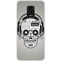 Xiaomi Redmi Note 9 Pro Skull music bedrukt siliconen hoesje
