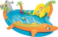 Merkloos Kinderzwembad met Glijbaan - Waterspeelcentrum Zuidzee 280 x 257 x 87 cm