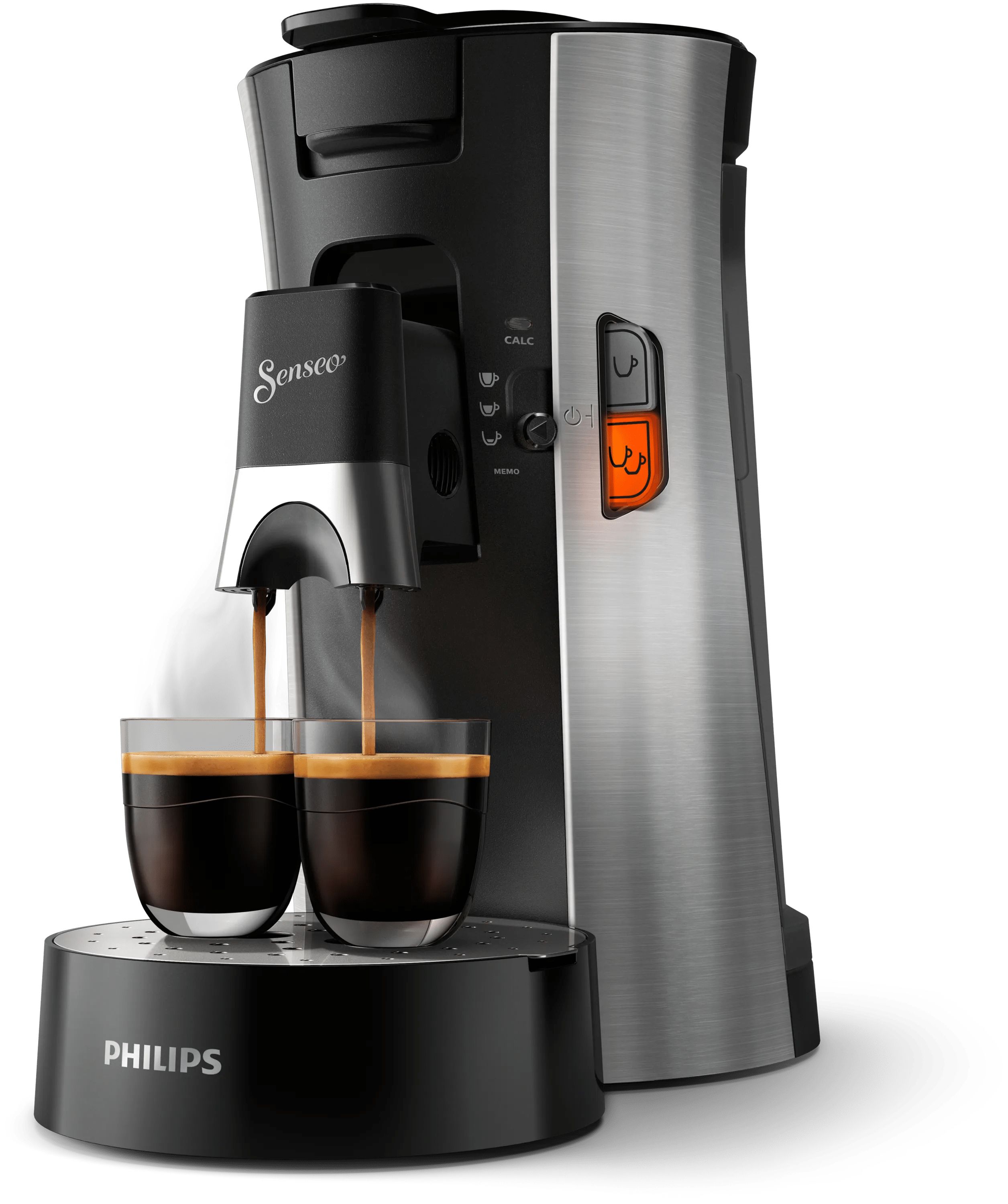 Senseo Philips Senseo Select CSA250/10 - Koffiepadmachine - Zwart/RVS