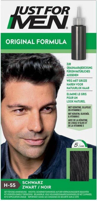 Just For Men Original Haarkleuring H55 Zwart - Haarverf voor Mannen