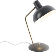 QAZQA milou - Moderne Bureaulamp - 1 lichts - H 380 mm - Grijs - Woonkamer | Slaapkamer | Keuken