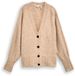 Tom Tailor Oversized vest met wol - Maat M - sand stone beige melange
