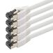 1aTTack.de 1,5 m Cat 8 netwerkkabel CAT8 kabel wit - 5 stuks Cat.8 LAN 2000 MHz 40 Gbit s 40GBase-T PoE+ patchkabel Ethernetkabel LSZH - 5 x 1,5 meter wit