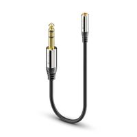 Sonero S-ACA006 audio kabel 0,25 m 6.35mm 3.5mm Zwart