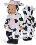 Isa's Friends® - Poppenkleding - Kleertjes geschikt voor o.a. BABY born - 43 cm - Koe Onesie - Katoen