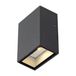 SLV QUAD 1 Wandlamp Antraciet IP44 4.6W 3000K