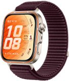 By Qubix Qubix Nylon ribbelbandje Aubergine voor Huawei Watch Fit 5 / 4 / 3