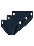 Schiesser 95/5 Stretch Rio Slips (3-pack) - Donkerblauw