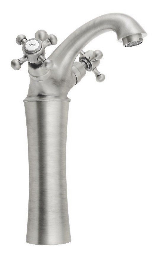 Reitano Rubinetteria ANTEA Hoge Wastafelmengkraan - Geborsteld Nikkel - Met Clickwaste