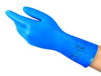 Ansell AlphaTec 37-310 dunne nitril handschoenen, voor voedselbereiding, reiniging en mechanisch gebruik, herbruikbare grote werkhandschoen, Blauw