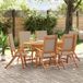 Maison Exclusive - Ensemble de salle à manger d'extérieur 7 pièces en bois massif d'acacia et Textilene