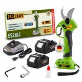 Procraft ES28Li bb accu takkenschaar tuinschaar 20 V 25 mm + 2x accu 4,0 Ah + oplader