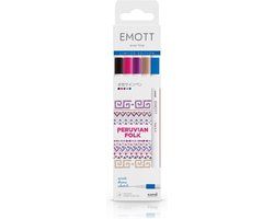 uni-ball Uni Emott Fineliner Set 5 stuks Peruvian Folk