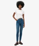 Superdry - Skinny jeans met hoge taille van biologisch katoen - Dames - Jeans