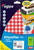 Etui APLI SAS Ronde Markeerstickers 15 mm Rood 960 Stuks
