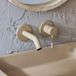 Hudson Reed Elements Mitigeur lavabo mural - Design moderne chic - Beige - Encastré