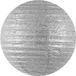 Decoratieve lampion zilver 35cm