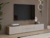 Mauvella Krisy meuble TV-hifi 2 portes 2 tiroirs cachemire/chêne