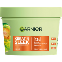Garnier Keratin Sleek Hair Mask With Argan Oil For Frizzy & Dry Hair - 370 ml