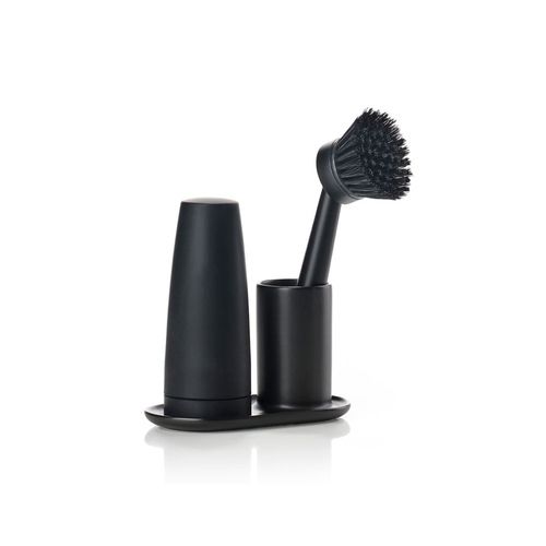 Zone Denmark Afwasset Singles - Dishwashing Set - Black - Ceramic & ABS - 15 x 8.1 cm