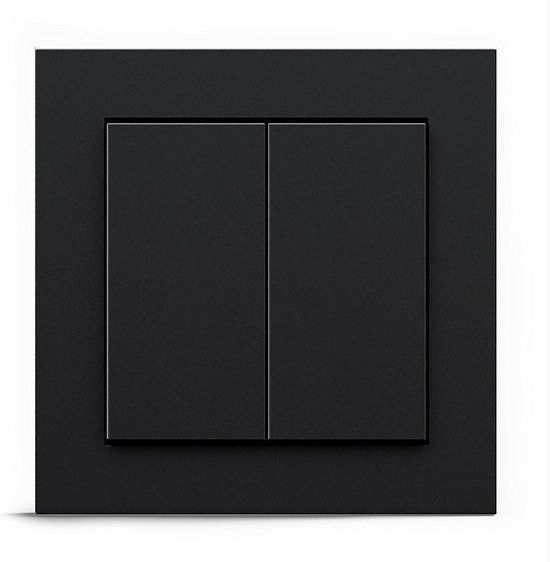 Senic Gira Friends of Hue Smart Switch - Draadloze Homekit Lichtschakelaar - Zwart