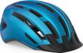 MET Downtown Fietshelm Mannen & Vrouwen – Fietshelm Racefiets Volwassenen – E-Bike – Trekking – Maat S/M (52-58cm) – Blue Glossy (Blauw)