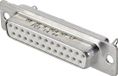 FCI D-SUB DB25S064HTLF connecteur D-sub femelle 180° Nombre de pôles : 25 Trou de soudure 1 pièce