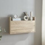 en.casa Klaptafel Rautalampi wandbureau voor wandmontage eikenkleurig