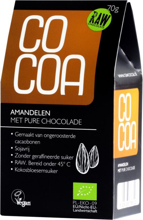 Cocoa Ballen Raw Food Aman Bio 70 gr - Pure Chocolade Napolitains