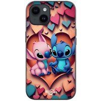 Maniacase Beschermhoes iPhone 15 Plus Stitch Angel Kleurrijk