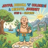 Joyful Buddha ‘n’ Coloring A Mindful Journey Step 6 – Growing: A Mindfulness Coloring Book for Adults Featuring Inspirational Quotes, Meditation ... Designs, and Peaceful Buddhist Inspired Art