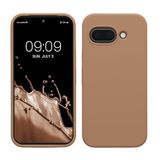 kwmobile telefoonhoesje geschikt voor Google Pixel 9a - Hoesje met siliconen coating - Smartphone case in cappuccino