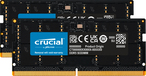 Crucial 64GB (2x32GB) DDR5 4800MHz SODIMM Laptop Memory - CT2K32G48C40S5