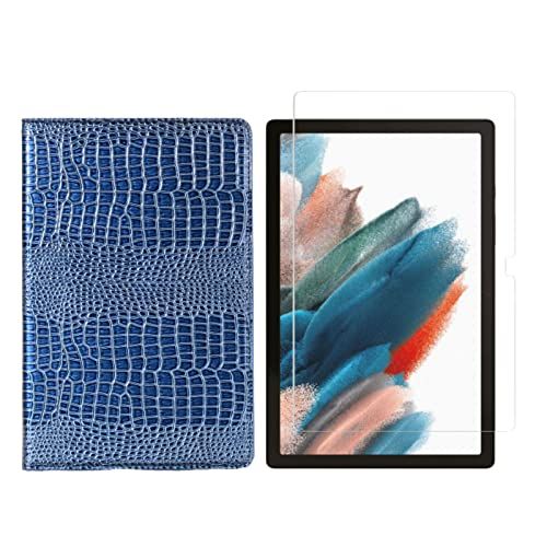 Lobwerk 2in1 Set voor Samsung Galaxy Tab A8 SM-X200 X205 10.5 inch met slanke tablethoes + gehard glas beschermhoes