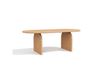 Maisons du Monde Table à manger en bois contreplaqué frêne clair