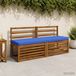 vidaXL - 1-delig - Coussin de banquette - VUGHT - 100% - Polyester - Royal - Bleu