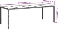 vidaXL 9-delige Tuinset met kussens poly rattan grijs