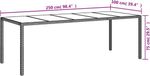 vidaXL 9-delige Tuinset met kussens poly rattan grijs