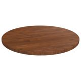 VidaXL Tafelblad rond Ø40x1,5 cm bewerkt massief eikenhout donkerbruin