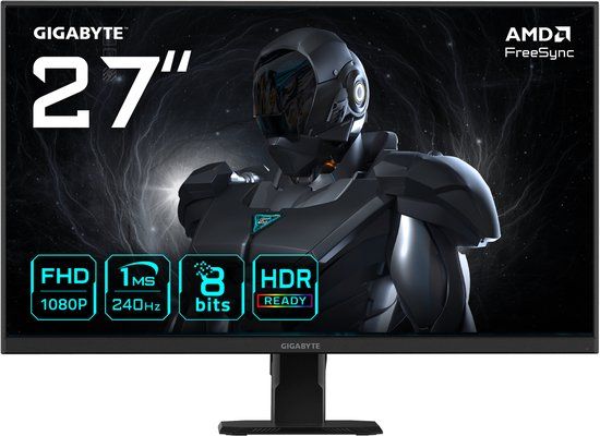 GIGABYTE GS27F2 - 27 Inch Full HD IPS Gaming Monitor - 240Hz