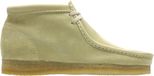Clarks Wallabee bottines en cuir beige