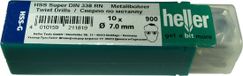 Heller Tools HSS Metaal-Spiraalboor 7mm x 109mm 10 stuks