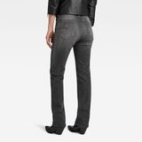 G-Star Strace Straight Wmn Jeans Dames Katoen Elastaan Worn in Black Moon