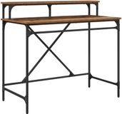 vidaXL Bureau Oud Hout 100 x 50 x 90 cm