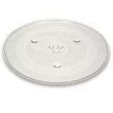 DL SERVICE Universeel draaiplateau voor magnetron, glas, Ø 315 mm, 3 steekbevestigingen en 3 bodempoten, geschikt voor Candy, Samsung, Sharp