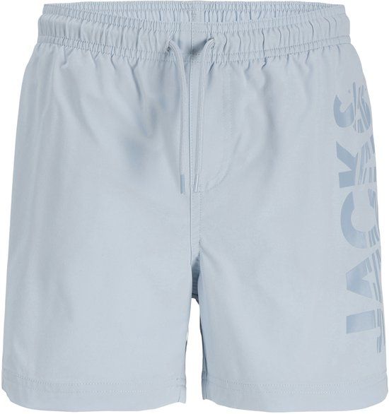 JACK&JONES JPSTMAUI WAVE LOGO SWIM SHORTS SN JNR Jongens Zwembroeken Celestial Blue Effen Polyester Maat 128